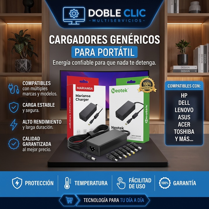 Cargadores Genéricos para Portátil